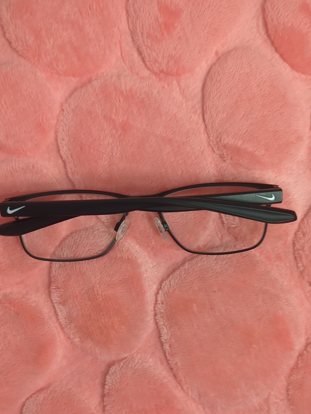 Nike Black Semi-Rimless Rectangular Women's Glasses